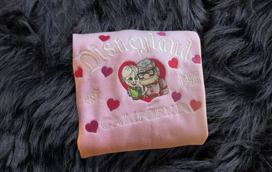 Carl and Ellie- Pink and Red hearts